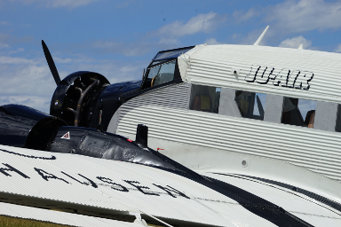 JU 52 Flug mit Eurospdier 384